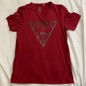 G by Guess men’s T-shirt. Red color.